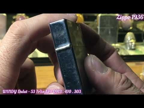 Zippo 1936 - chuẩn xưa - khá mới - WINDY Dalat - 53 Trần Lê