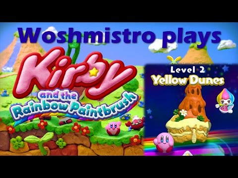 Kirby and the Rainbow Paintbrush -  Level 2 - Yellow Dunes