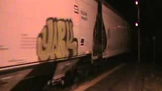 Railfanning Ayer and Shirley, MA at Night 7/13/14