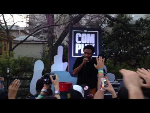 Childish Gambino Performs  The Worst Guys ft. Chance The Rapper At Complex Party House During SXSW