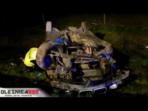 14.04.2017- Poważny wypadek na S8. Dachowanie i zderzenie 3 aut