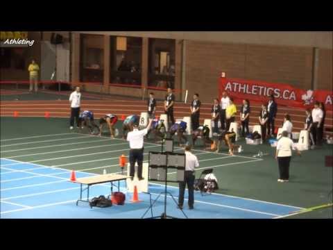 2014 AC indoor open : Men 60 meter invitational (Dontae Richads-Kwok vs Justyn Warner)
