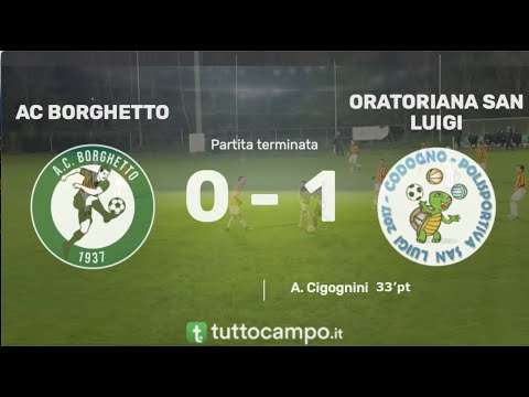 BORGHETTO - ORATORIANA 0-1