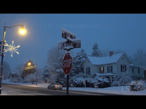 02-07-2021 Southern Virginia - Snow *Semi-Truck in Ditch, Plows, Snow Blowing, City Shots*