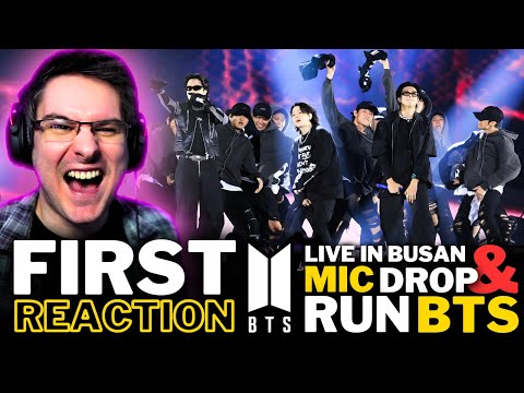 NON K-POP FAN REACTS TO BTS LIVE For The FIRST TIME! | 'MIC DROP & RUN BTS' LIVE IN BUSAN REACTION