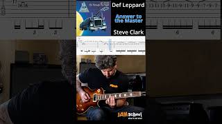 Def Leppard Answer to the Master Guitar Solo with TAB #youtubeshorts #petewillis #steveclark