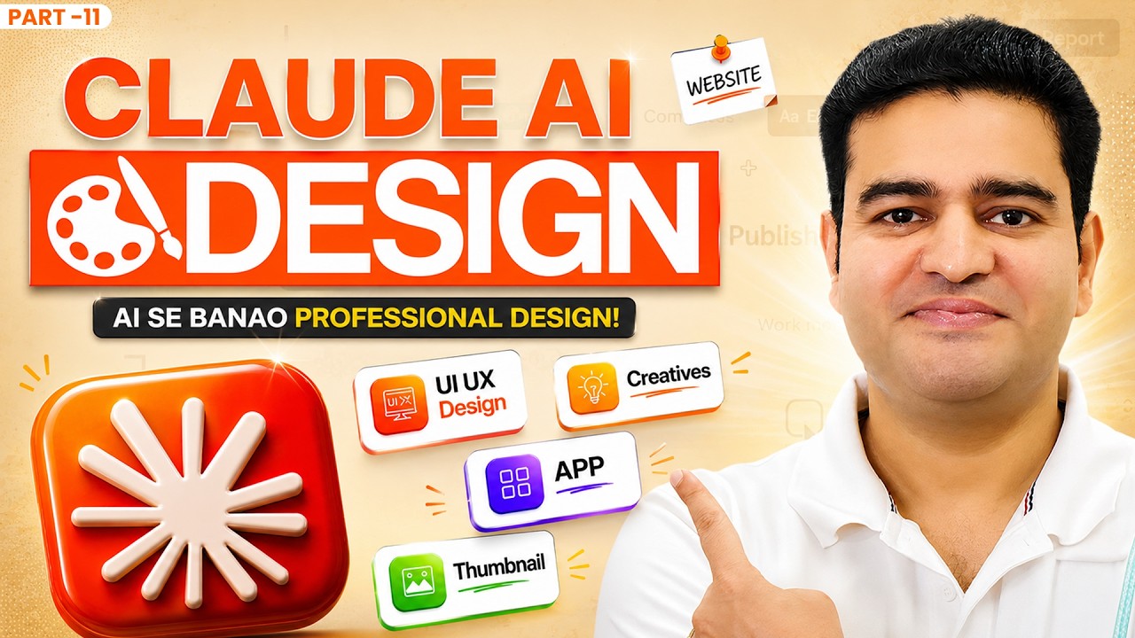 Claude Design Tutorial in Hindi 2026 | Design Anything with Claude AI Like a Pro | #claudedesign