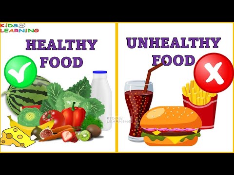 Healthy Food and Unhealthy Food I Junk Food