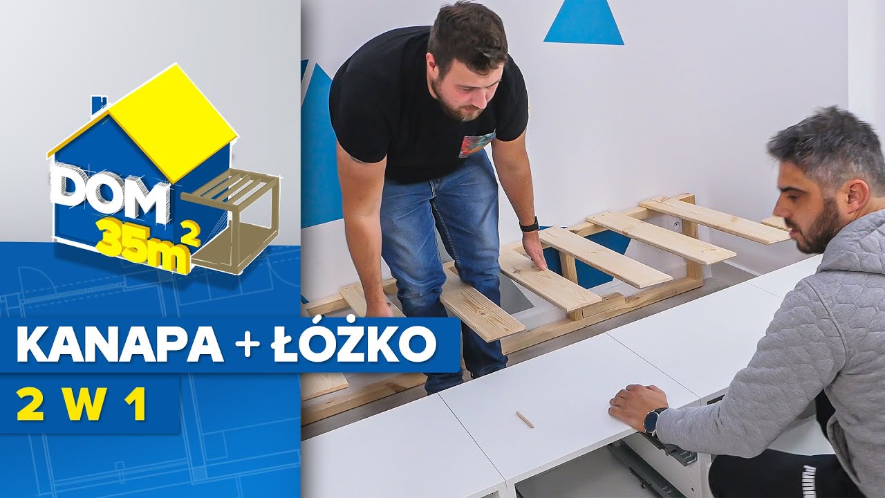 Watch Dom 35 m2 - odc. 20 - Kanapa z funkcją spania do małego salonu now Dom 35 m2 - odc. 20 - Kanapa z funkcją spania do małego salonu