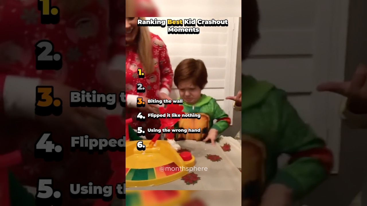 Ranking Best Kid Crashout Moments #shorts