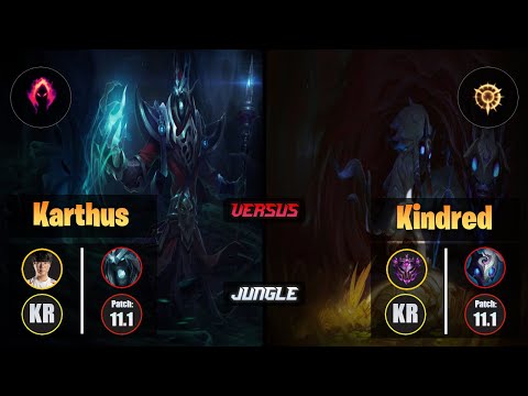 Haru KARTHUS (Jungle) [Dark Harvest] VS KINDRED - Master KR Patch 11.1