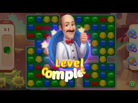 Homescapes Level 1400 With No Boosters - Bonus Scene With Austin