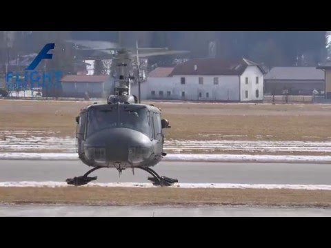 Helicopter Bell UH-1 Iroquois "Huey" Engine Start and Take Off with Original Sound