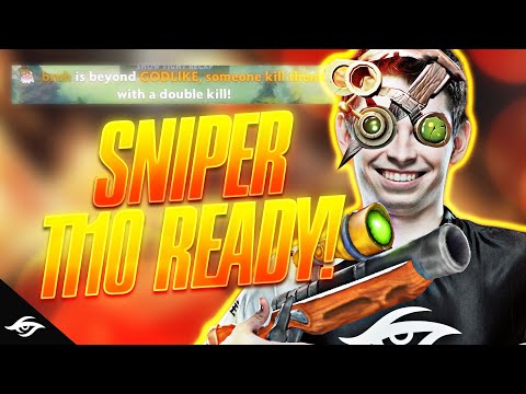 SNIPER IS GETTING PICKED AT TI10 | Secret Nisha DotA gameplay