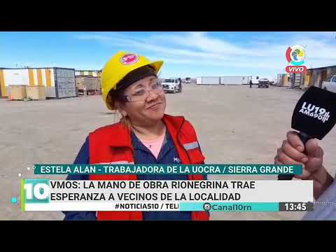 Vaca Muerta Oil Sur (VMOS): la mano de obra rionegrina trae esperanza a vecinos de Sierra Grande