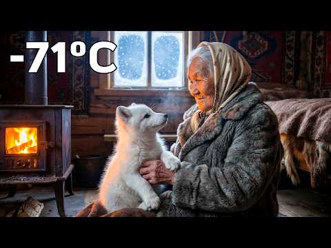 An Elderly Woman Saved a Freezing White Arctic Fox Cub in Siberia ❄️🦊
