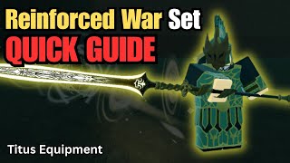 Quick Guide: Reinforced War Set - Disables Vents & Criticals! | Deepwoken