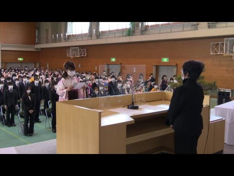 人間情報工学科 令和３年度　岡山県立大学・岡山県立大学大学院学位記授与式