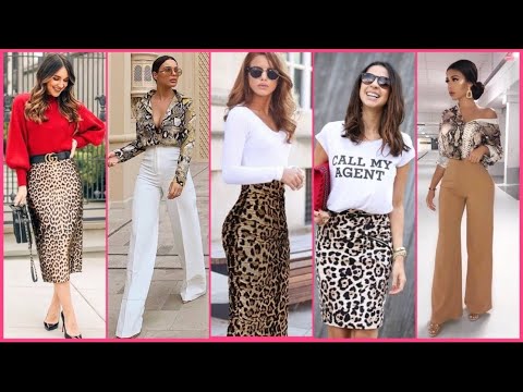COMBINACIONES LOOKS DE MODA Y EN TENDENCIA 2021-2022 OUTFITS CON ESTAMPADO ANIMAL PRINT
