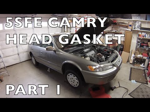 How to Replace Head Gasket 1997-2001 Toyota Camry  5S-FE Part 1