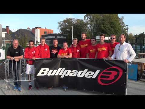 L’équipe belge padel