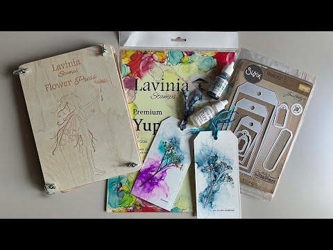 Pressed Flower Tag by Jo Rice - A Lavinia Stamps Tutorial