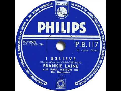 UK New Entry 1953 (24) Frankie Laine - I Believe