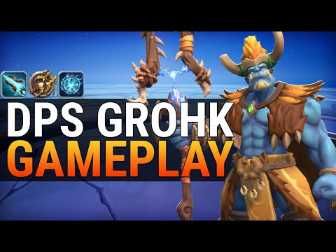 Grohk Maelstrom Damage Build - Support Playing as Aggressive DPS - Paladins Gameplay