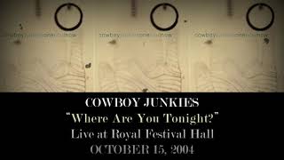 Where are you tonight? Cowboy Junkies - Live at Royal Festival Hall, October 15, 2004