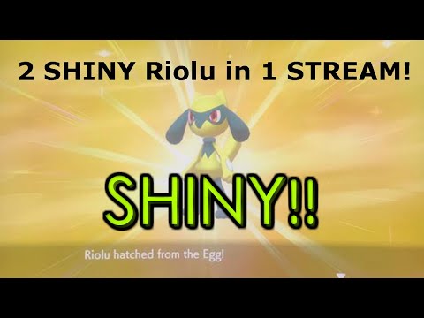 Double Shiny Riolu in 1 Stream! SHINY REACTION!