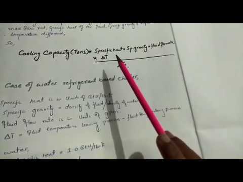 How to Calculate Cooling Capacity of a Chiller