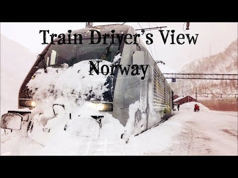 TRAIN DRIVER'S VIEW: Winter on the Flåm Line