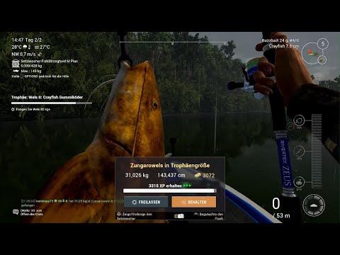 Fishing Planet_GILDED CATFISH 30+ Kg 🐟 TROPHY CATFISH II CRAWFISH 🦀 MAKU MAKU LAKE PERU 🇵🇪
