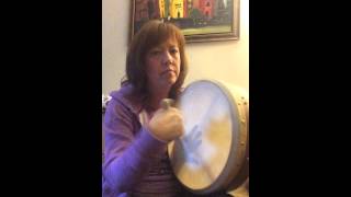 Beginner Bodhran player. Another Bag of Bricks -Flogging Molly