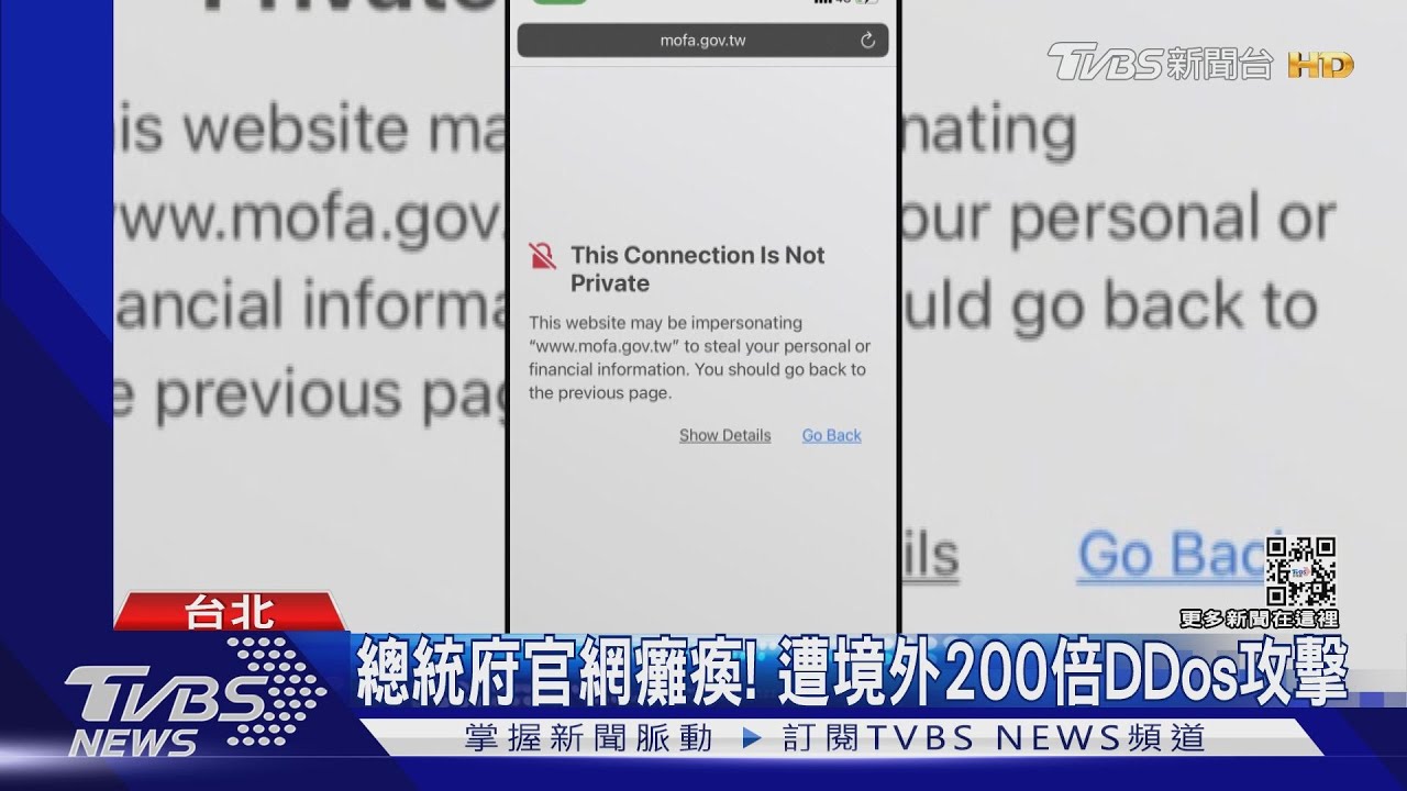 總統府官網癱瘓!遭境外200倍DDos攻擊