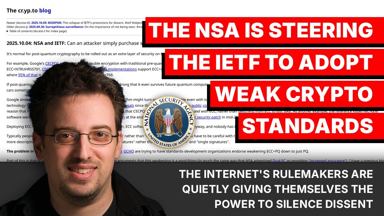 NSA Pushing For Weak Encryption?!?