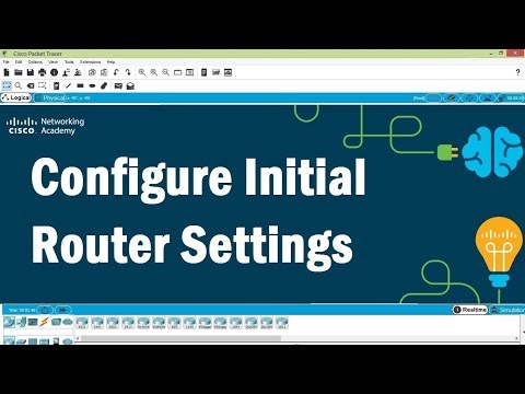 Packet Tracer V7.2 - Configure Initial Router Settings