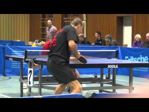 Tischtennis Oberliga DJK Sp Effeltrich vs TSV Stein 7 Berr vs Jaslovski  (Kirner Ehret)