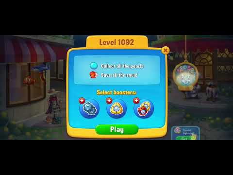 Fishdom gameplay level 1092