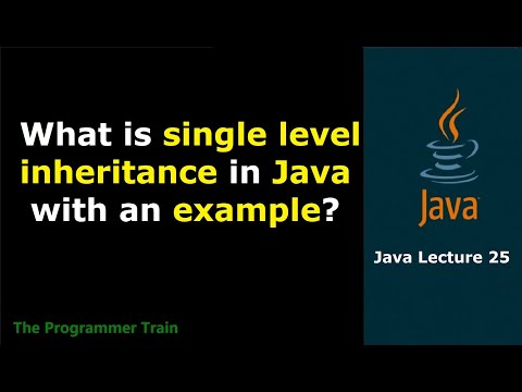 Single Level Inheritance In Java With Example Java Lecture 26 Interview Inheritance Java
