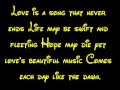 Love Is A Song Bambi Lyrics HD