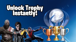 UNLOCK TROPHIES ON PLAYSTATION INSTANTLY (Instant Platinum Trophies)