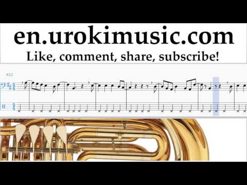 Tuba lessons Cash Cash feat Conor Maynard - All My Love Sheet Music Tutorial  um-i352