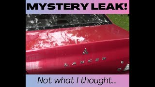 Mystery Water Leak in 2003 Mitsubishi Lancer