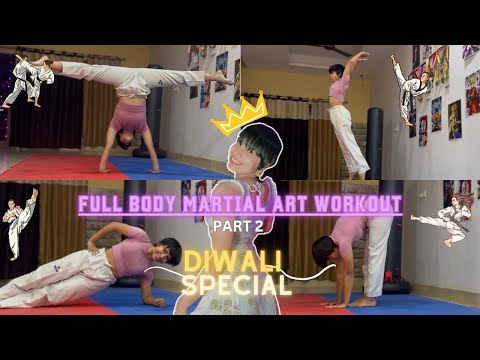 Full body martial art workout part - 2 ll Full body workout ll beginner friendly ll kicks + punches