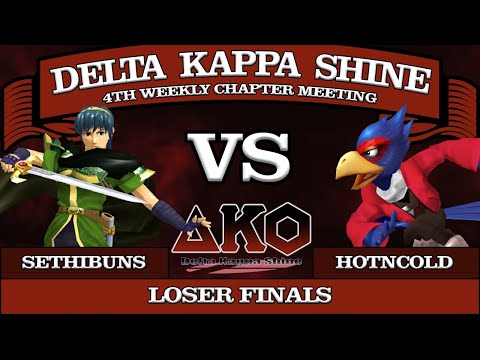 Delta Kappa Shine #4 Lubbock Melee Singles - Losers Finals - Sethibuns (Marth) vs HotNCold (Falco)