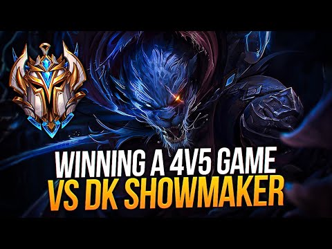 WINNING A 4V5 GAME VS DK SHOWMAKER AND KHAN (INSANE) | PUSIPUU