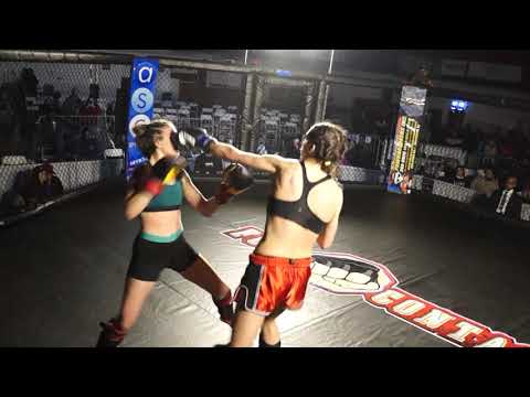 VERIONICA GMAZ VS BROOKE COBURN 135 LB K1 TITLE FIGHT RAGE IN THE CAGE 2