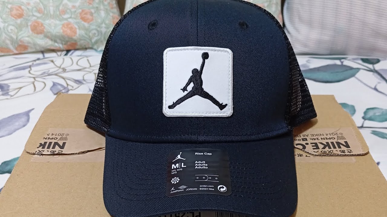 Jordan Rise Structured Cap Black