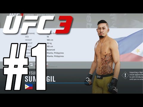 UFC 3 Career Mode Walkthrough Part 1 - THE KICKBOXER!